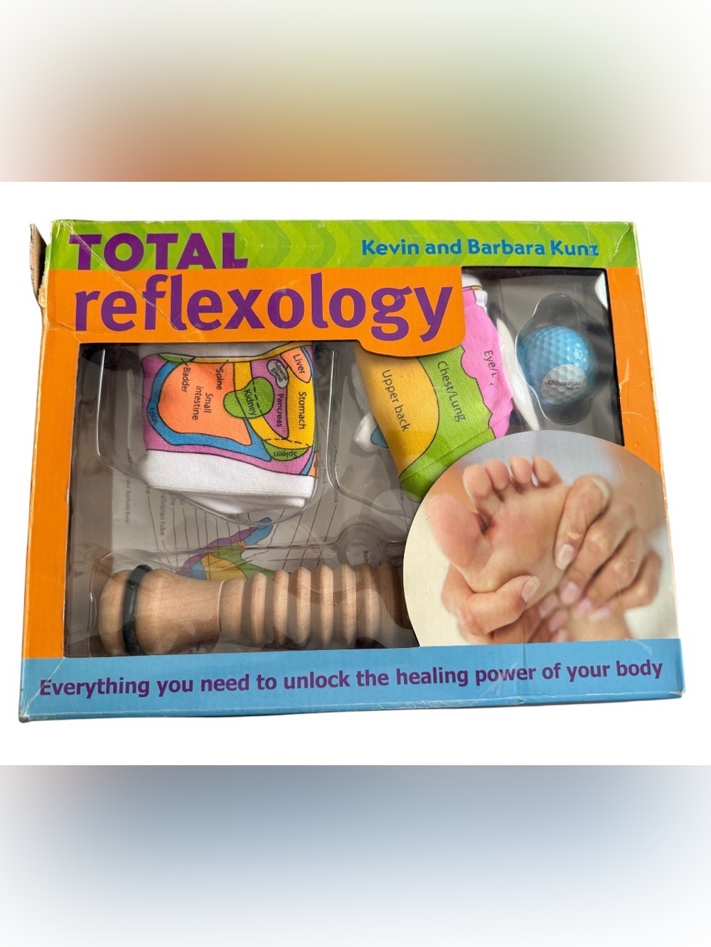 Total Reflexology Kit (Charts, Tools, and Book) Massage Therapy How To - READ